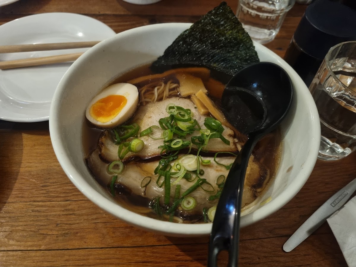 Bowl of shoyu ramen at The Dojo Ramen Bar, Melbourne