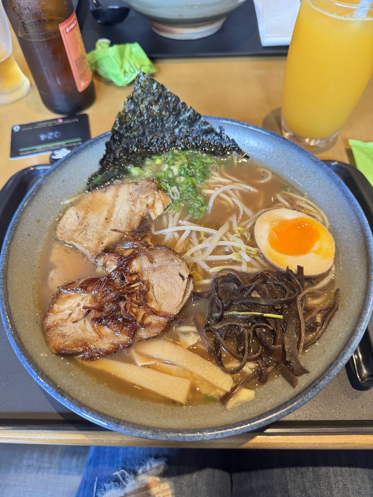 Bowl of tonkotsu ramen at Jokempo Ramen & Obento Shop, São Paulo