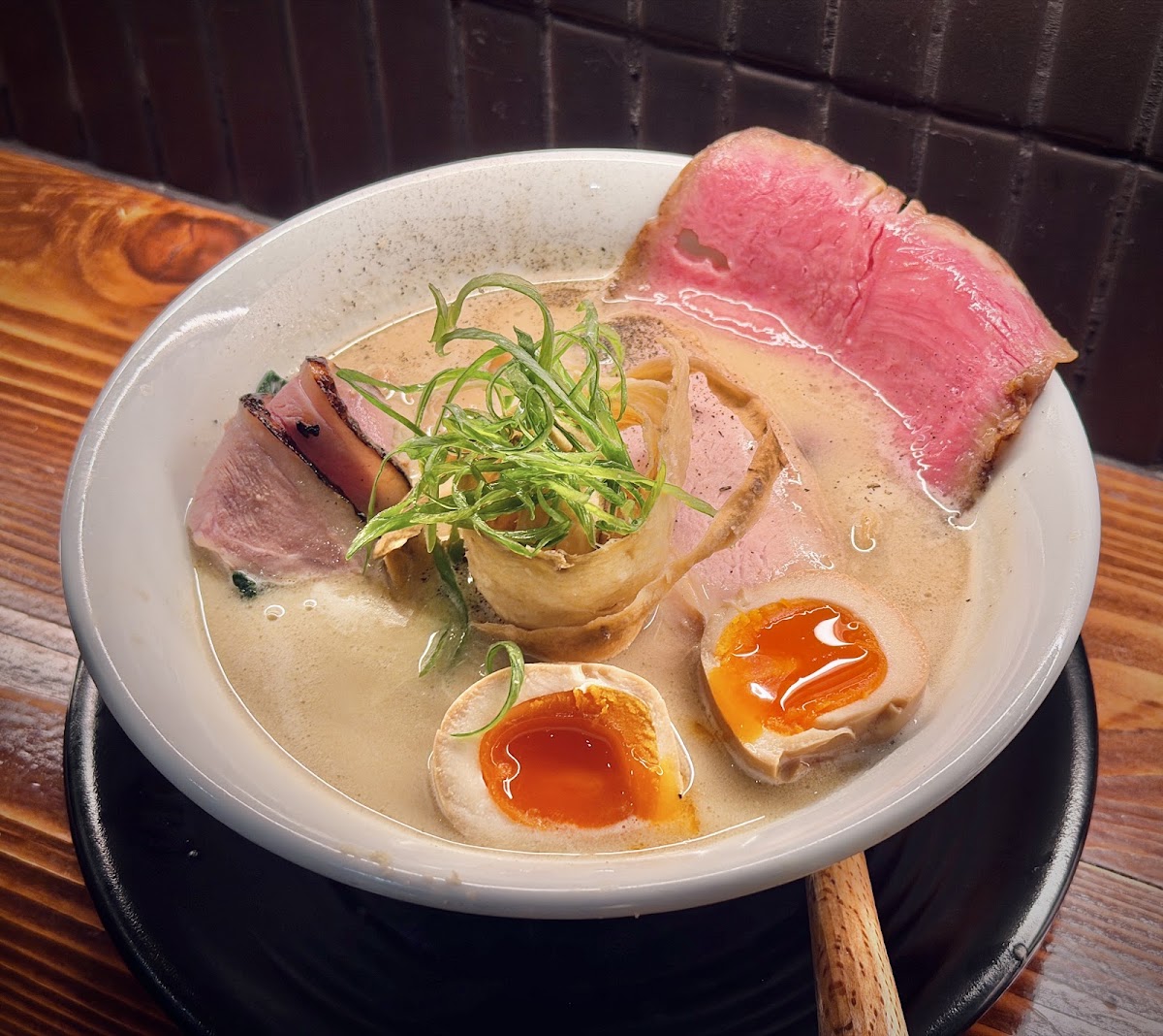 Bowl of ramen at Mensho Tokyo, Los Angeles