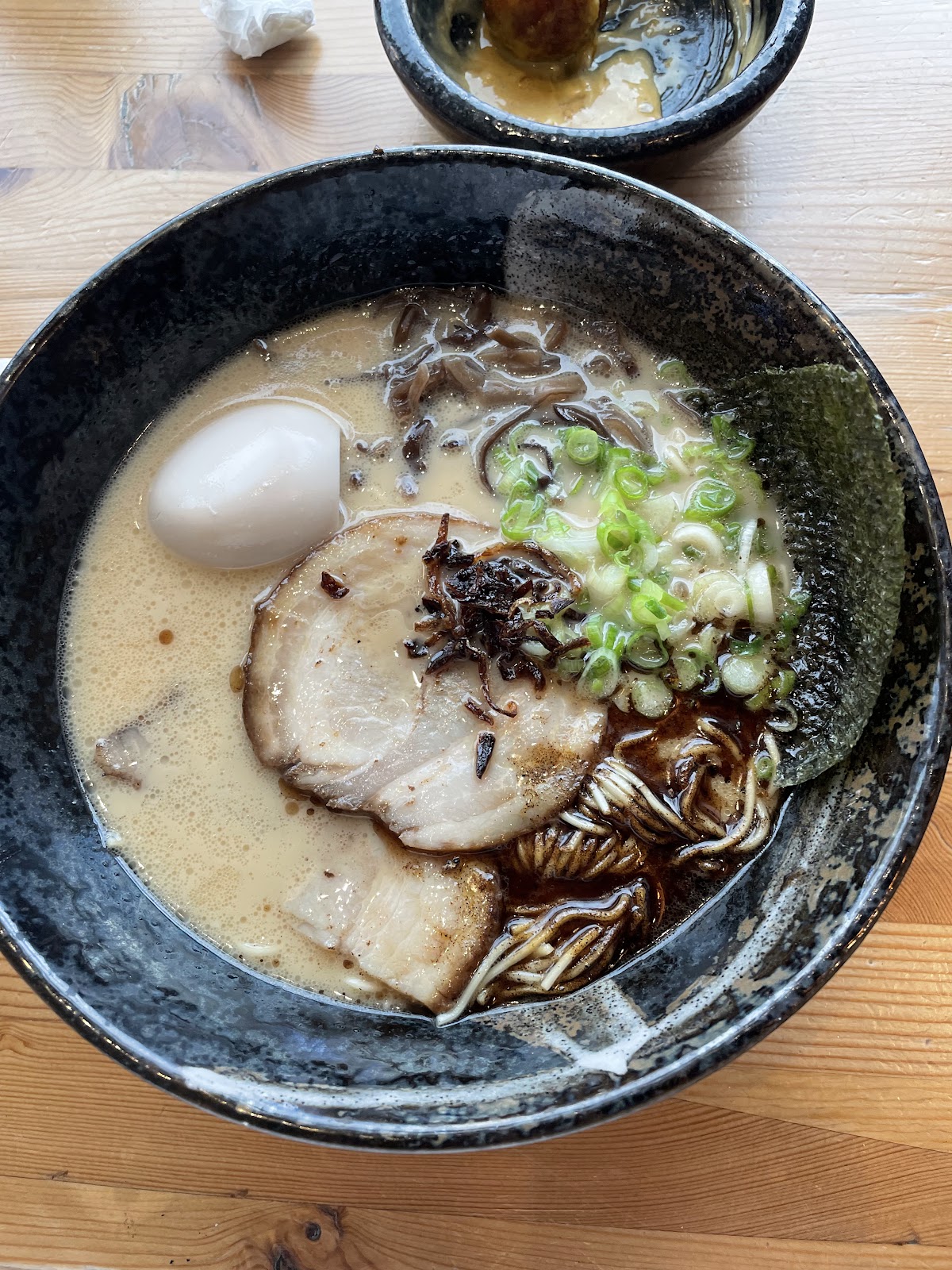 Bowl of ramen at Kokoro Ramen, Vancouver