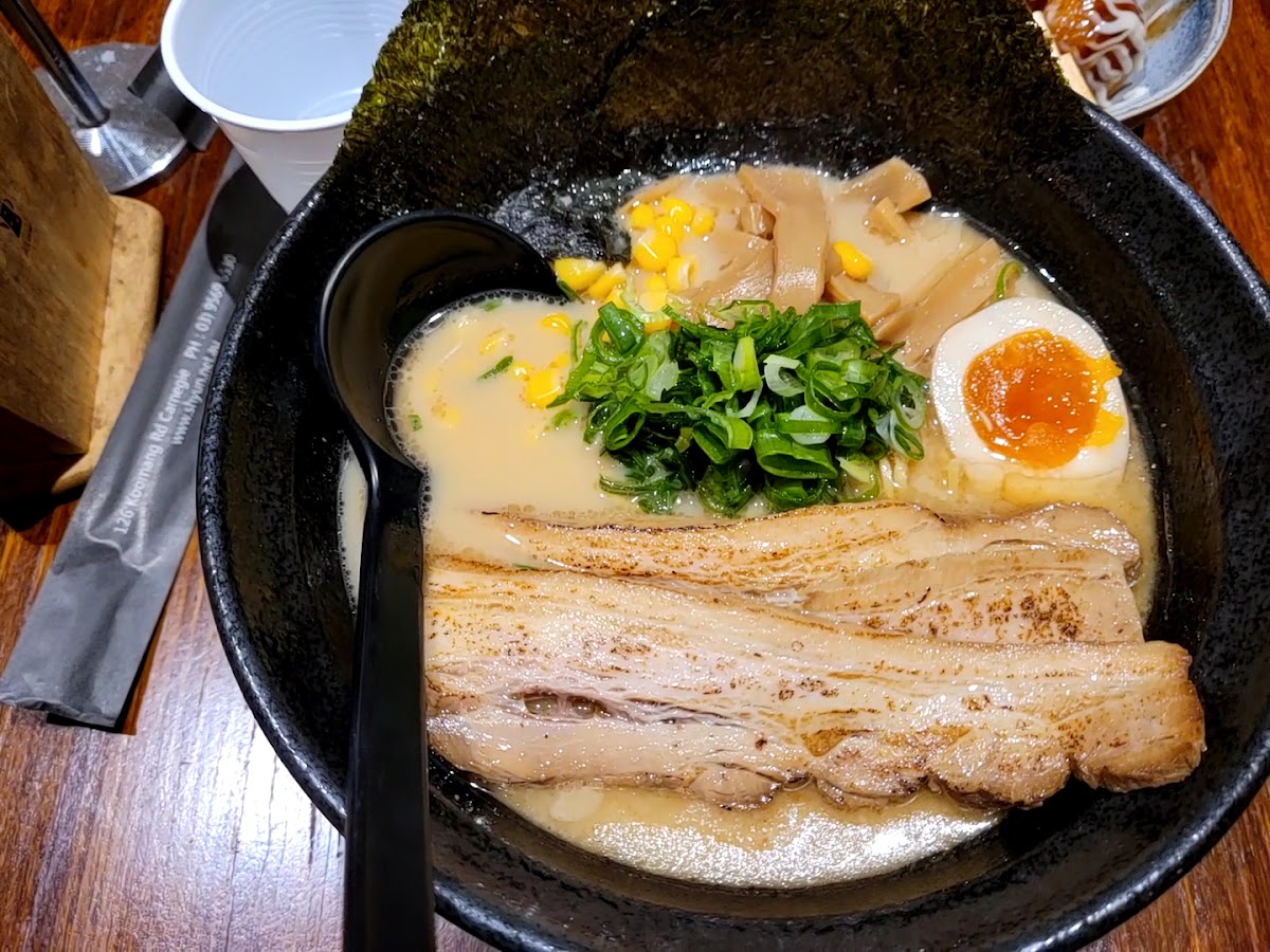 Bowl of miso ramen at Shyun Ramen Bar, Melbourne