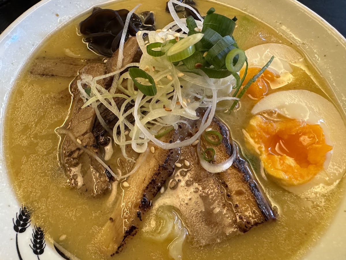 Bowl of miso ramen at Nori, Lisbon