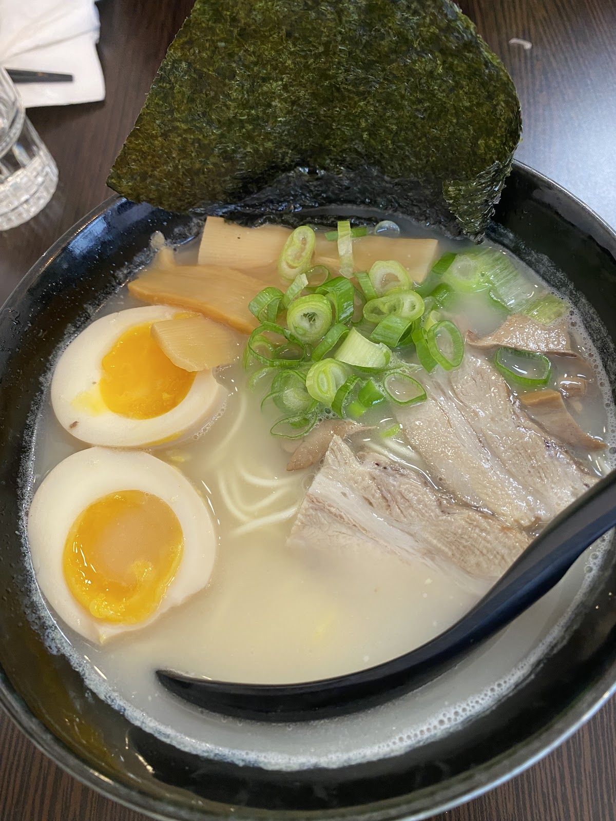 Bowl of ramen at Yamanashi Ramen, Paris
