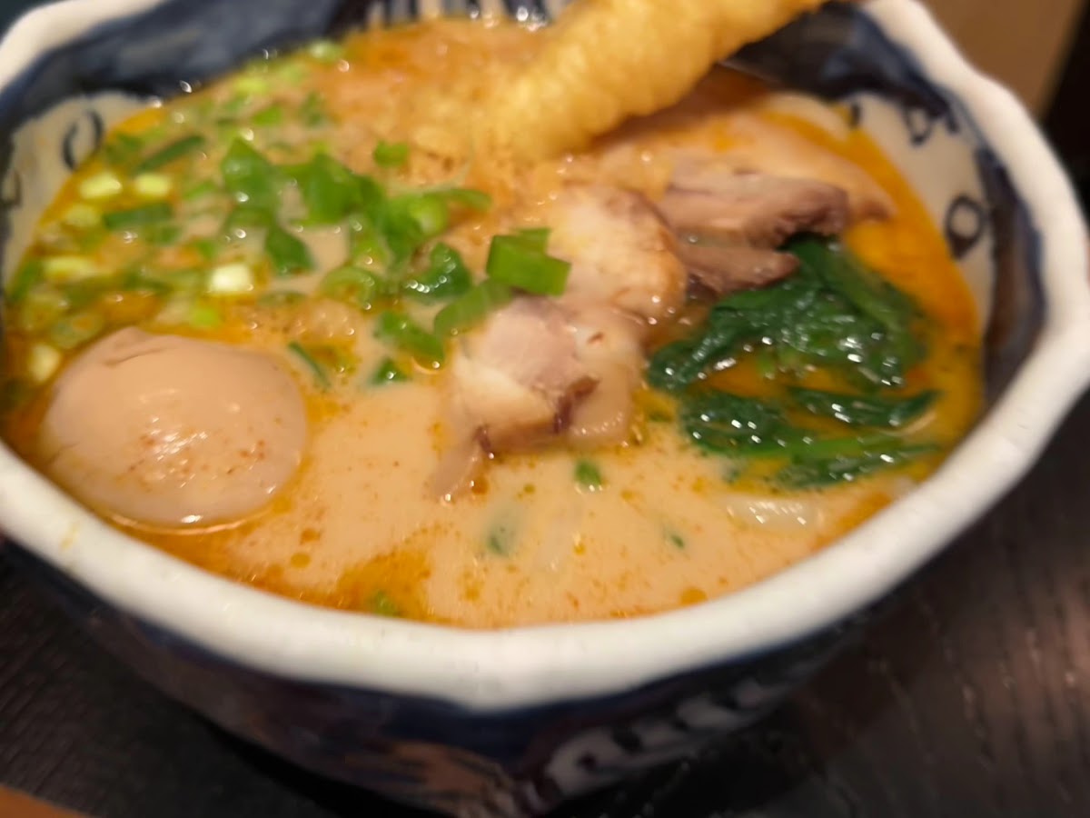 Bowl of ramen at Udon Mugizo, San Francisco