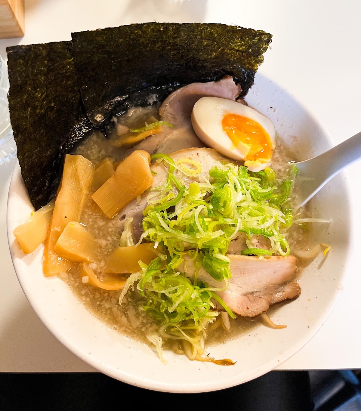 Bowl of miso ramen at TonTon Ramen, Paris