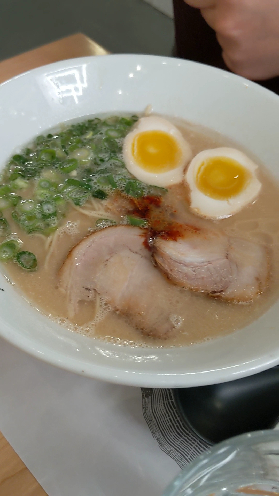 Bowl of tonkotsu ramen at Horin Ramen, Vancouver