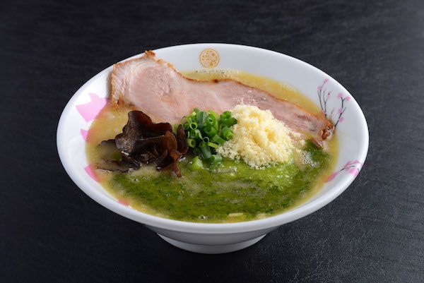 Bowl of tonkotsu ramen at Ramen Keisuke Tonkotsu King, Singapore
