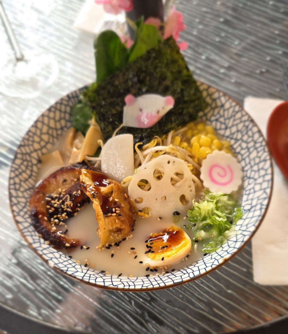 Bowl of miso ramen at Aburiya by Shige Takane, Mexico City