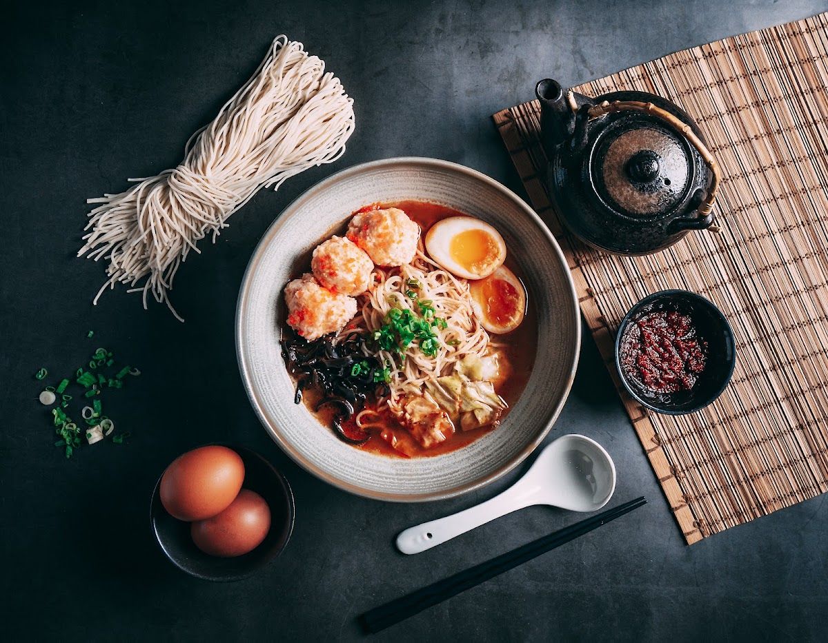 Bowl of ramen at Woke Ramen, Singapore