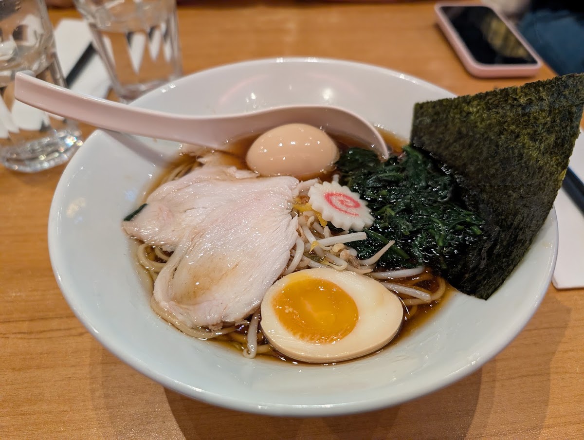Bowl of tonkotsu ramen at Ippudo, London