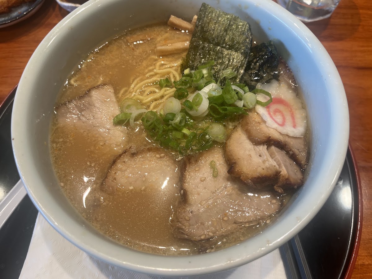 Bowl of shio ramen at Hokkaido Ramen Santouka, Toronto