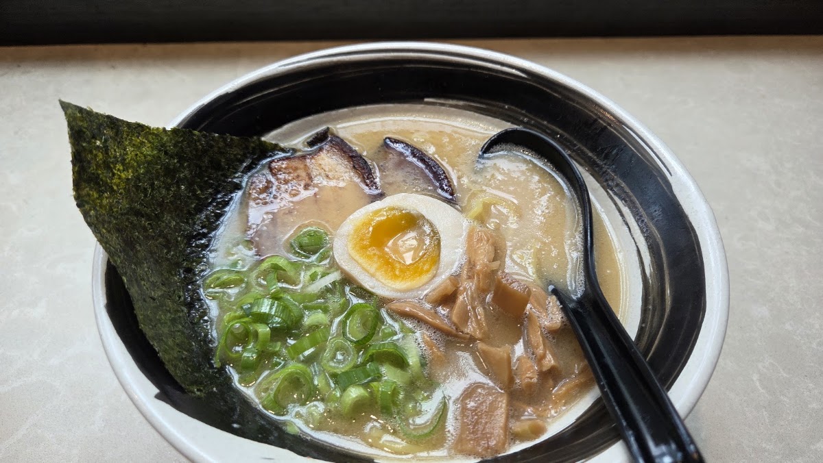 Bowl of miso ramen at Taishoken Ramen, Vancouver