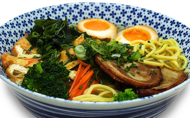 Bowl of miso ramen at Xian Ramen, Barcelona
