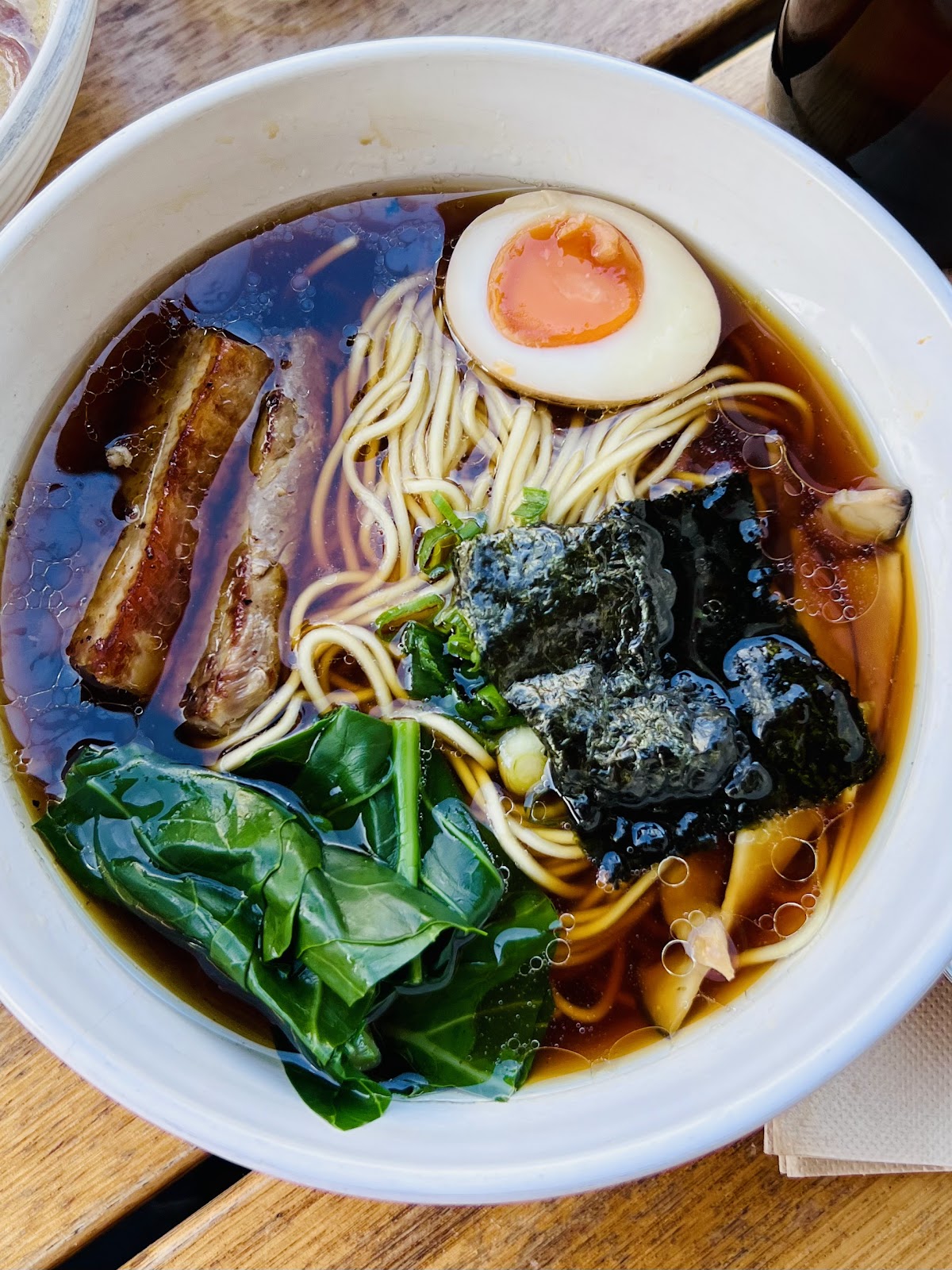 Bowl of shoyu ramen at Shop Ramen, Melbourne