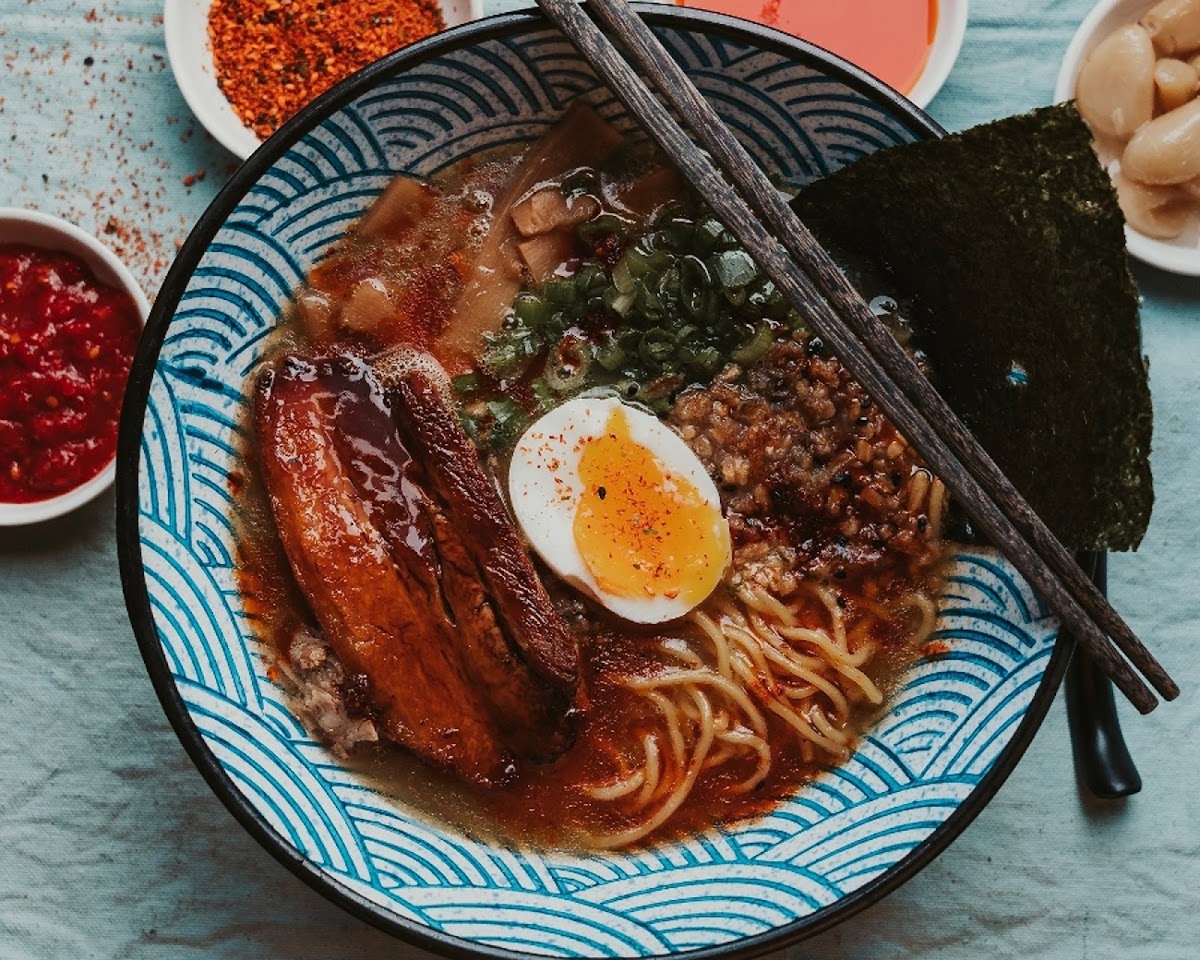 Bowl of ramen at Ramenwell, San Francisco
