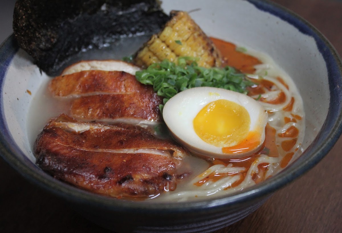 Bowl of shio ramen at Oishi Ramen Bar, Curitiba