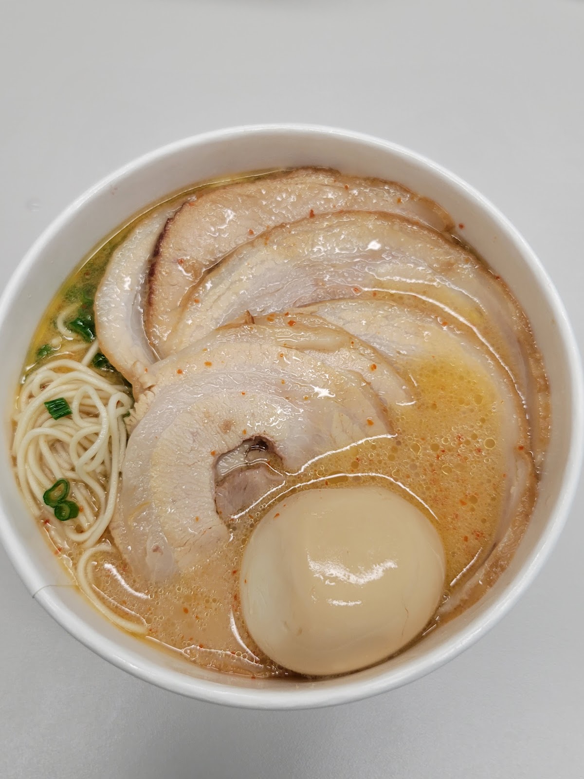 Bowl of tonkotsu ramen at Ramen Danbo, Vancouver